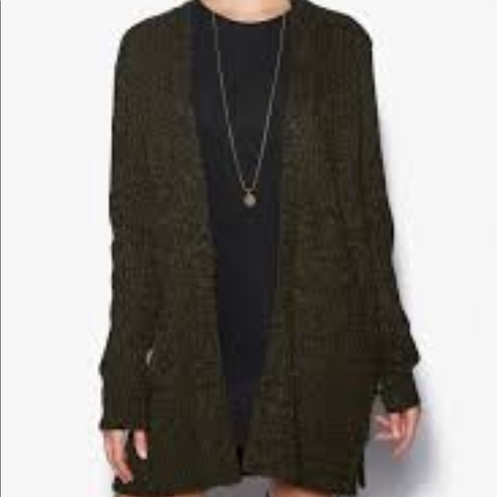 SOLD! John + Jenn Olive Cardigan